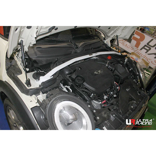 Barra Duomi Anteriore Mini Cooper S / JCW F55 F56 F57 - Front Upper Strut Brace - Ultra Racing - immagine 2