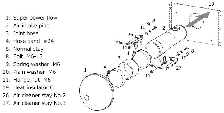 Aspirazione Diretta Mazda RX8 - HKS Racing Suction Intake - immagine 2