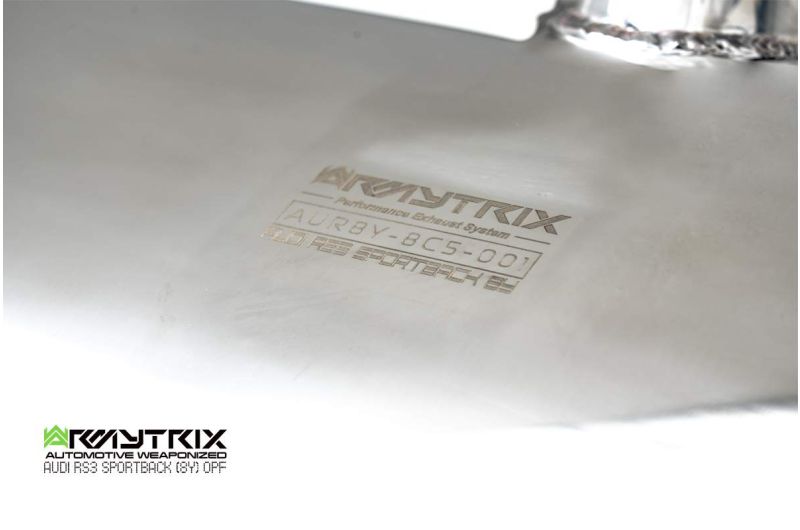 Scarico Sportivo con valvole Audi RS3 8Y Sportback OPF/GPF-Back - Armytrix Catback Exhaust System - immagine 3