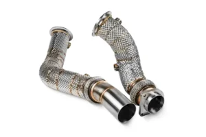 Downpipe Scat / Decat con scudo termico BMW M3 F80 / M4 F82 F83 / M2 Competition F87 - S55 Scorpion