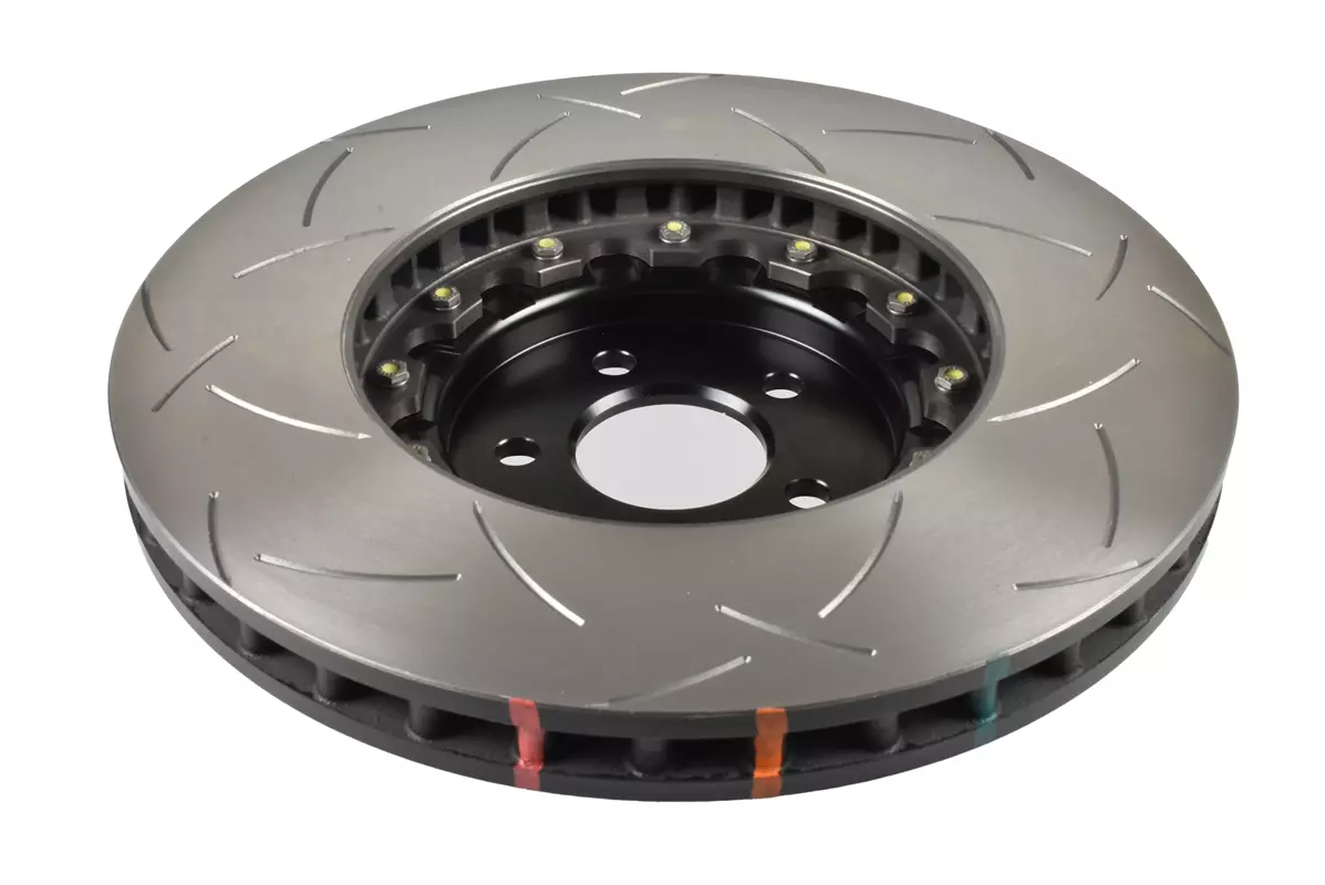 Coppia dischi anteriori scomponibili baffati 390x36mm Ford Mustang 7th gen S650 5.0 - DBA 5000 Series T3 Slotted Black Hat - immagine 2