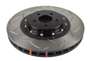 Coppia dischi anteriori scomponibili baffati 390x36mm Ford Mustang 7th gen S650 5.0 - DBA 5000 Series T3 Slotted Black Hat