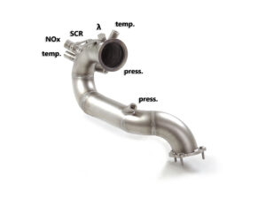 Downpipe Scat / Decat 76mm Audi A6 (typ F2 - C8) dal 06/2018 3.0 TDi - 45TDi 170kw / 50TDi 210kw Quattro