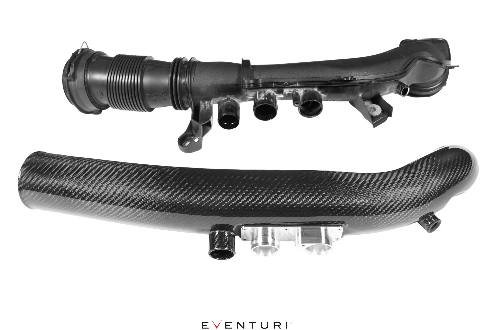 Tubo di ingresso turbo in carbonio Aspirazione Mercedes Benz A35 AMG W177 Facelift 2023+ Hybrid - Turbo Inlet Eventuri - immagine 3