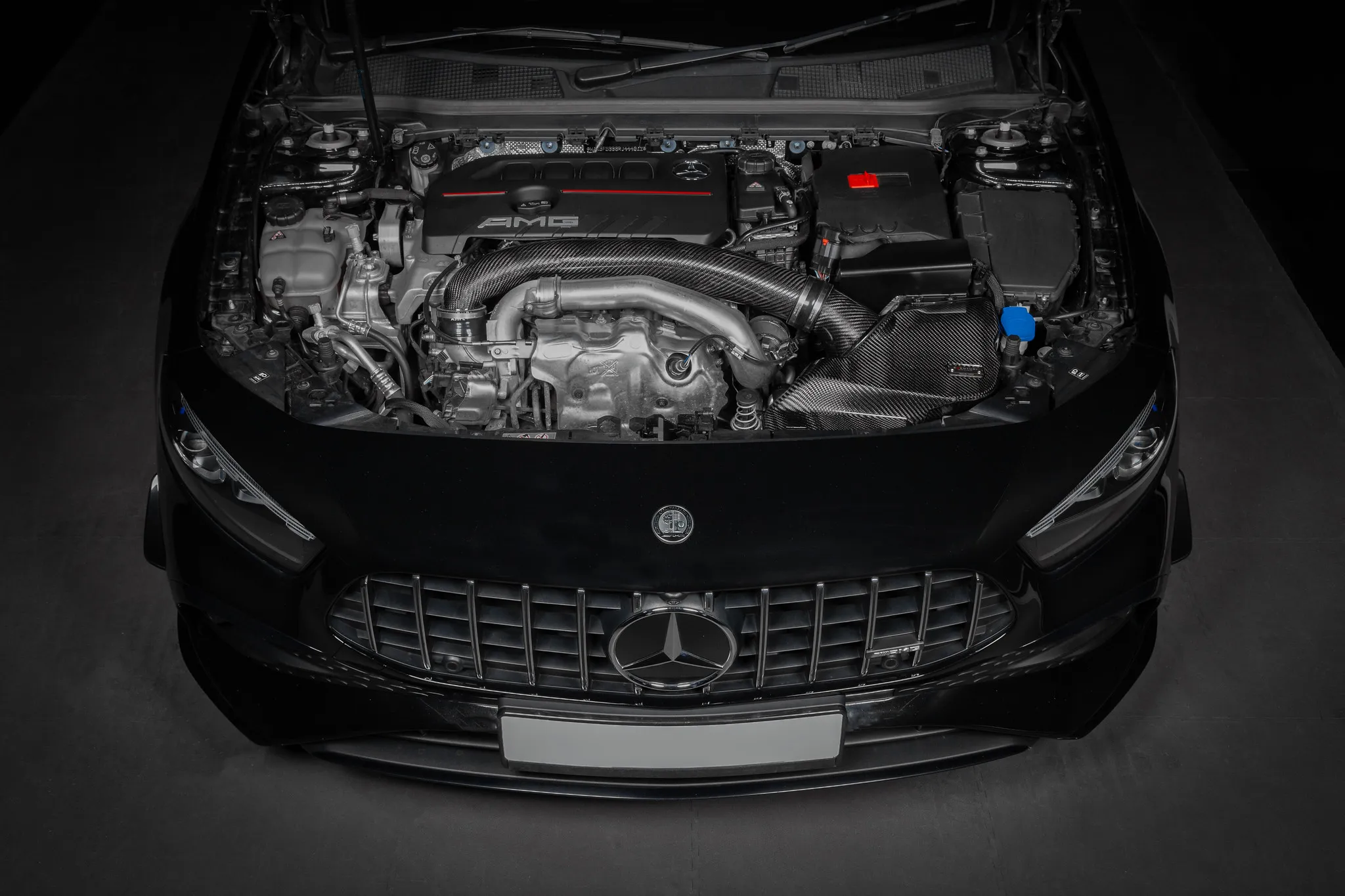 Tubo di ingresso turbo in carbonio Aspirazione Mercedes Benz A35 AMG W177 Facelift 2023+ Hybrid - Turbo Inlet Eventuri - immagine 4