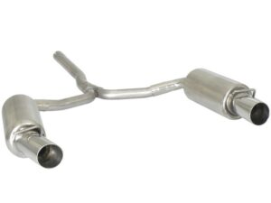 Posteriore inox sdoppiato con terminali rotondi 2 / 90 mm Sport Line - Necessita modifica paraurti originale oppure sottoparaurti Mini R55 1.6 Turbo – Mini R55 2007>> – Ragazzon