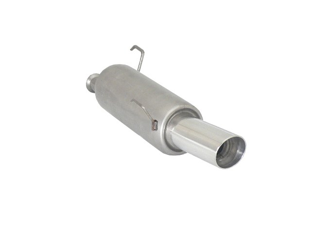 Posteriore inox con terminale rotondo 90 mm Sport Line – Peugeot 206 1998>> – Ragazzon
