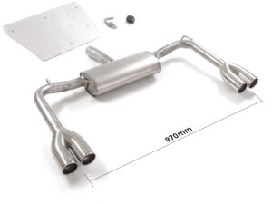 Posteriore inox sdoppiato con terminali rotondi 2 / 2x80 mm sfalsati – Alfa Romeo Giulietta(940) 2010>>2020 2010>> – Ragazzon