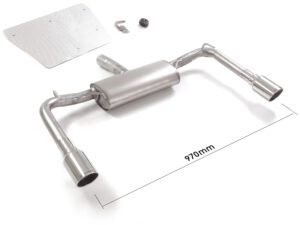 Posteriore inox sdoppiato con terminali rotondi 2 / 90 mm Sport Line – Alfa Romeo Giulietta(940) 2010>>2020 2010>> – Ragazzon