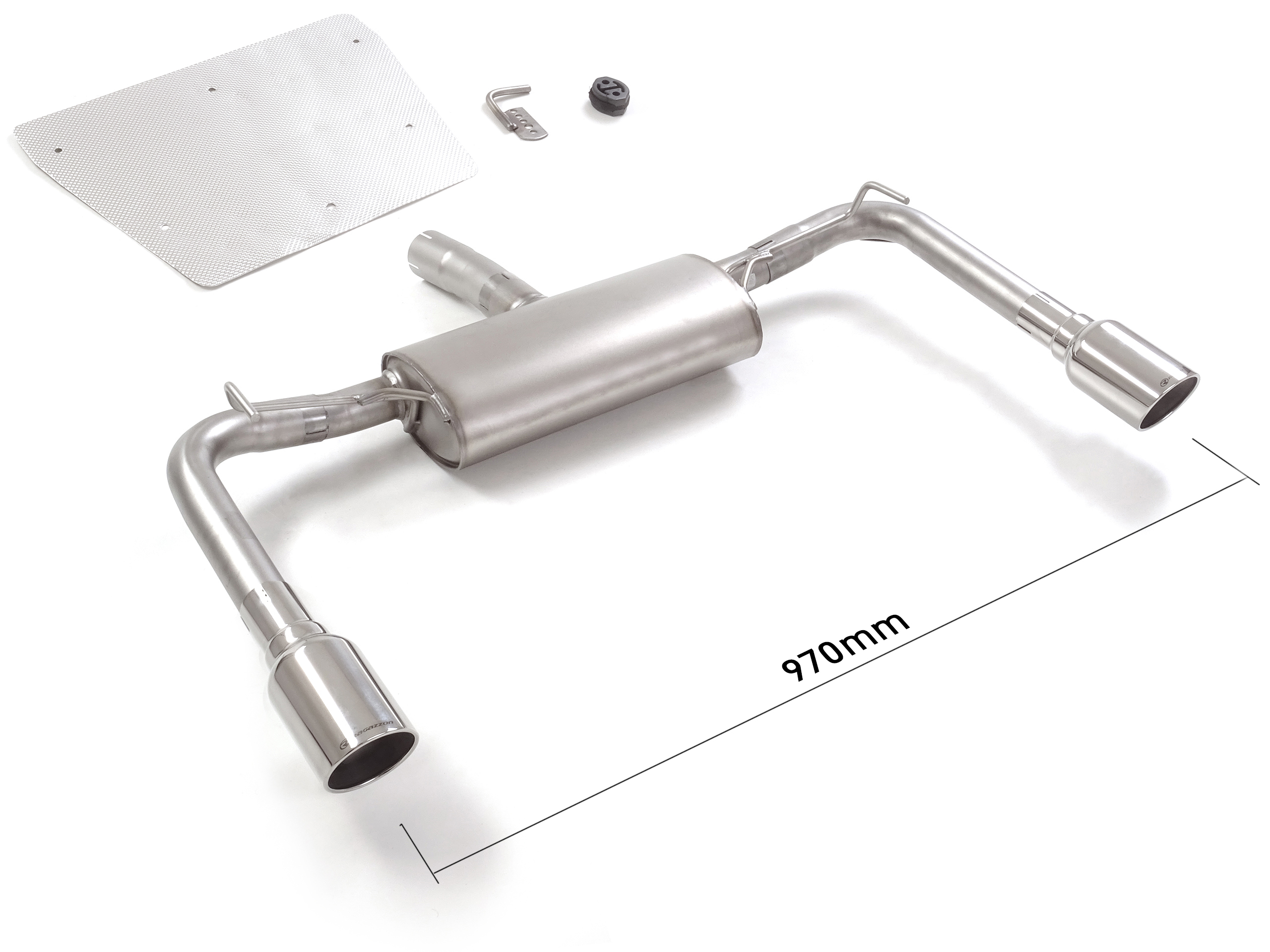 Posteriore inox sdoppiato con terminali rotondi 2 / 90 mm Sport Line – Alfa Romeo Giulietta(940) 2010>>2020 2010>> – Ragazzon