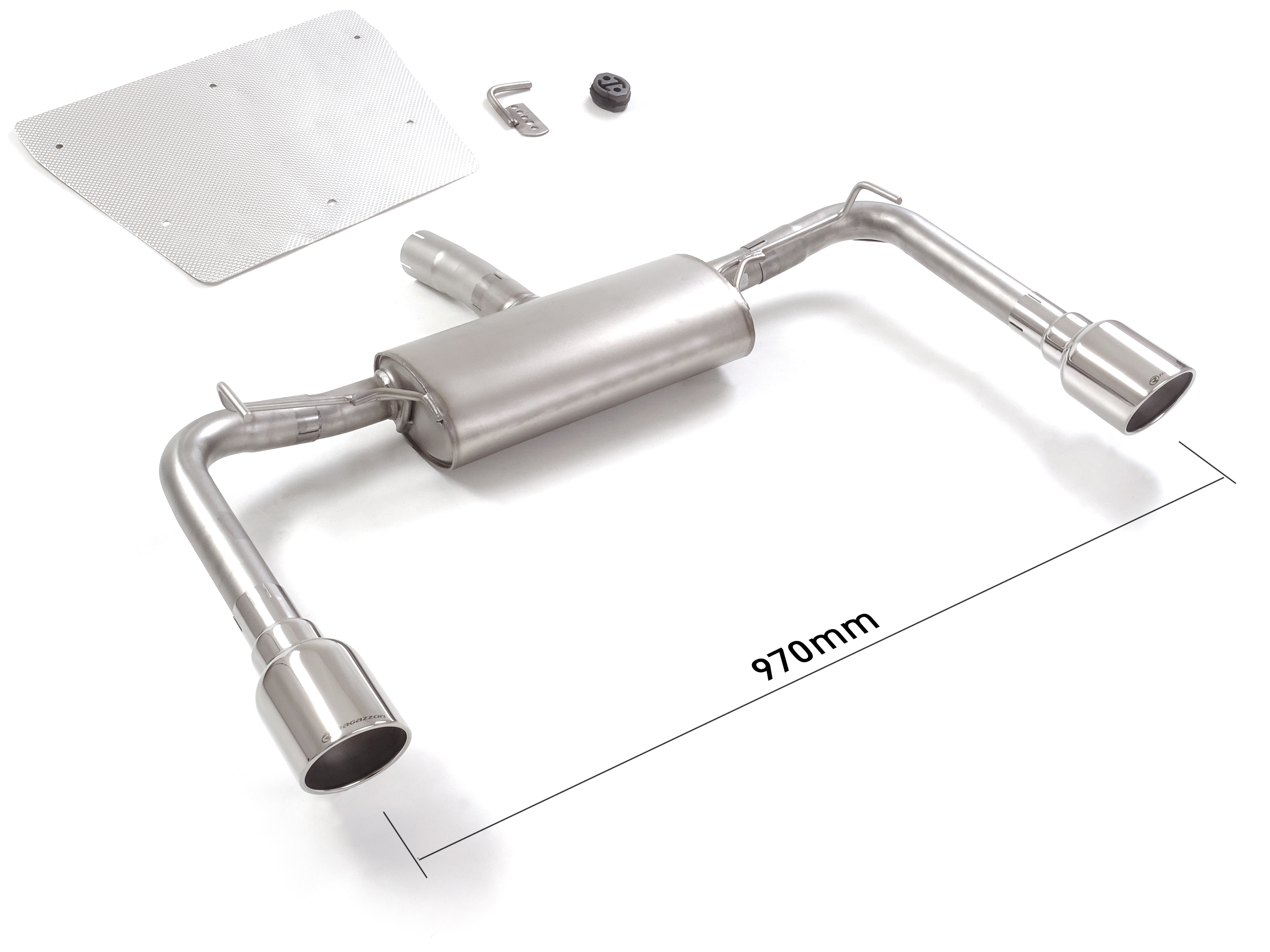Posteriore inox sdoppiato con terminali rotondi 2 / 102 mm Sport Line – Alfa Romeo Giulietta(940) 2010>>2020 2010>> – Ragazzon