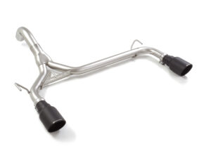 Tubo posteriore Gr. N inox sdoppiato con terminali rotondi 2 / 102 mm Sport Line Black – Abarth 500 / 595 (typ 312) 2008>> 2008>> – Ragazzon