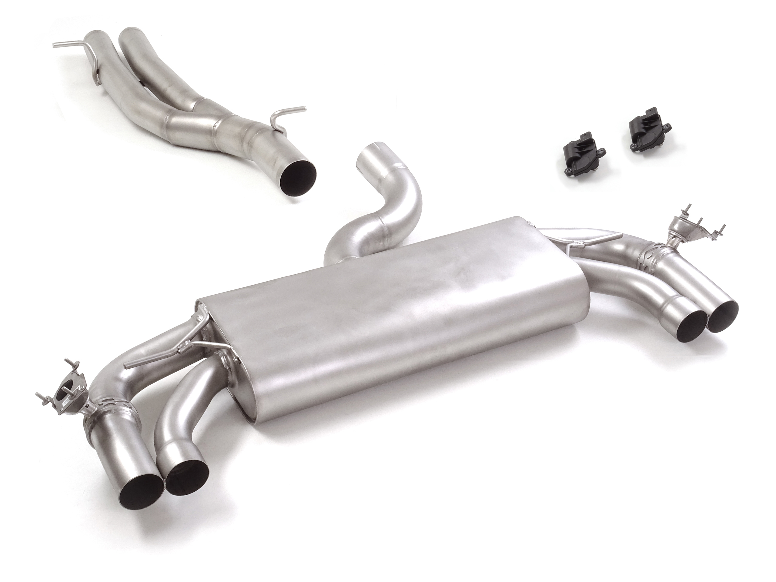 Tubo centrale Gr.N senza silenziatore inox + Posteriore inox sdoppiato – Audi RS3 (typ 8Y 2021>> – Ragazzon