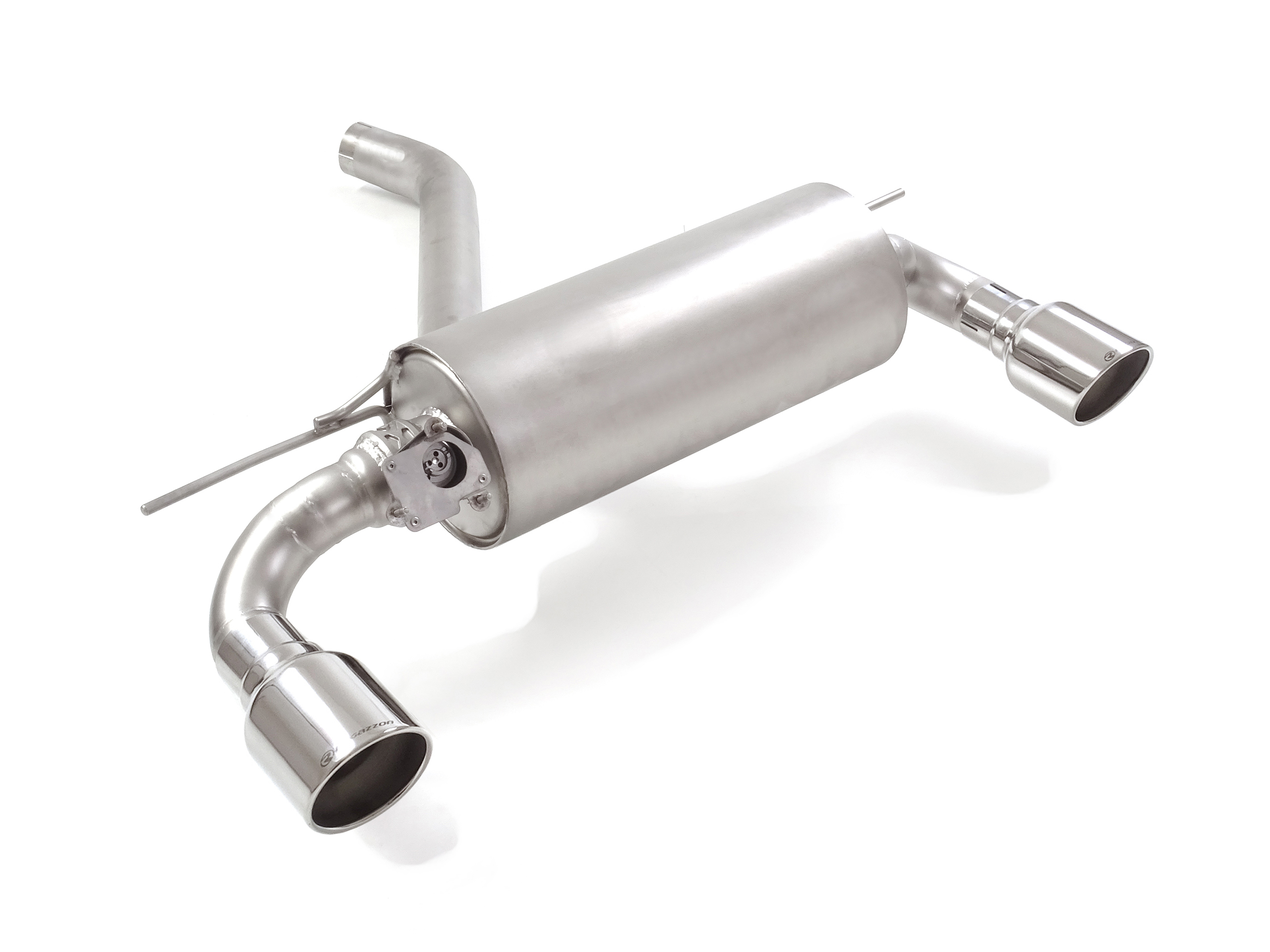 Posteriore inox sdoppiato con terminali rotondi 2 / 102 mm Sport Line – BMW F20 / F21 / B48 2011>> – Ragazzon