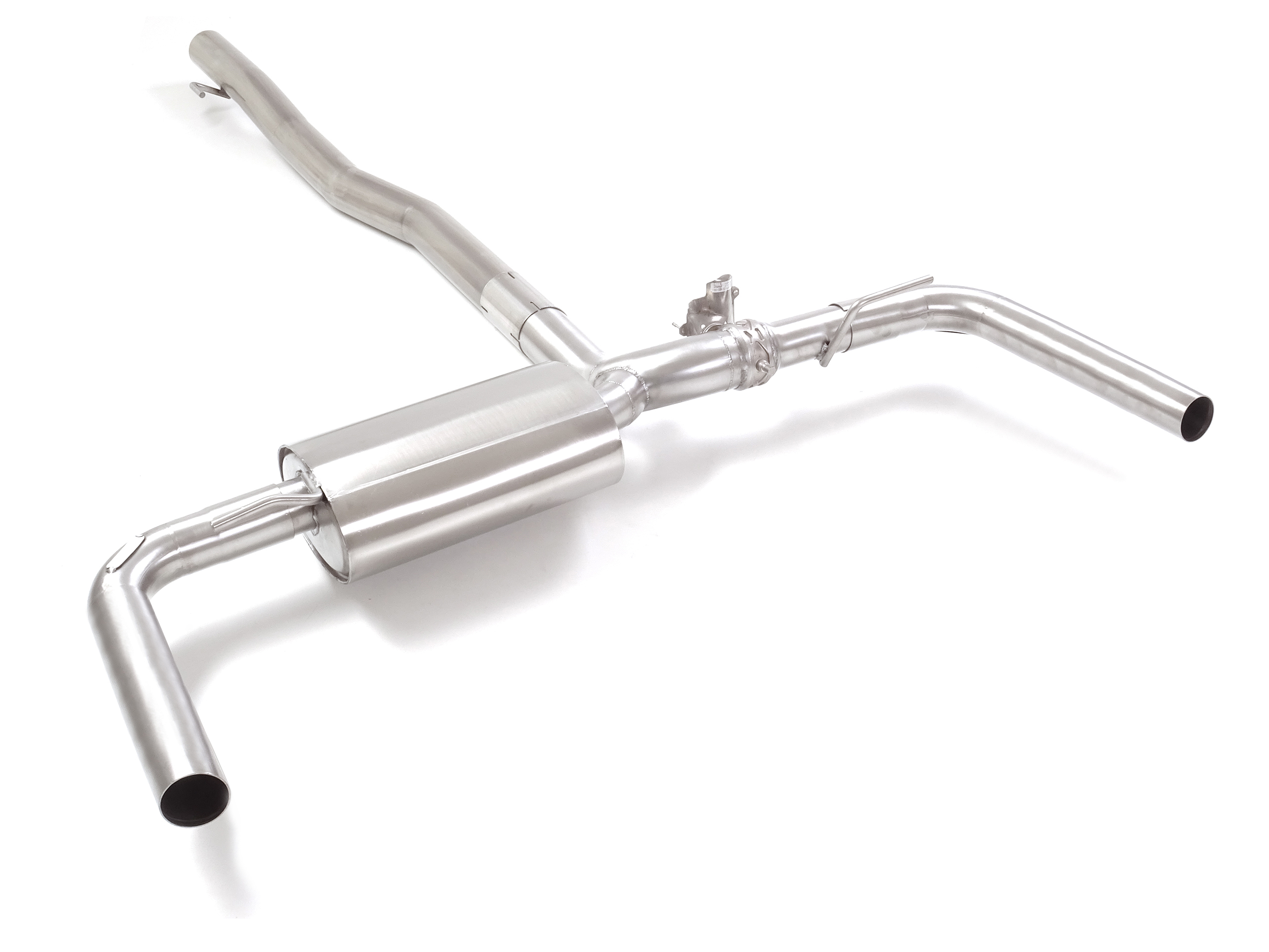 Posteriore inox sdoppiato per terminali estetici originali – Mercedes CLA (118) 2019>> 2019>> – Ragazzon