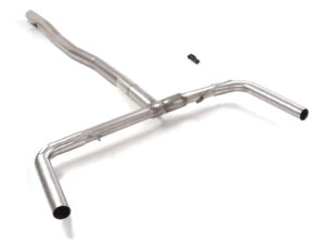 Tubo posteriore Gr. N inox sdoppiato per terminali estetici originali – Mercedes CLA (118) 2019>> 2019>> – Ragazzon