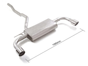 Posteriore inox sdoppiato con terminali rotondi 2 / 102 mm Sport Line – BMW F40 / F60 2017>> – Ragazzon
