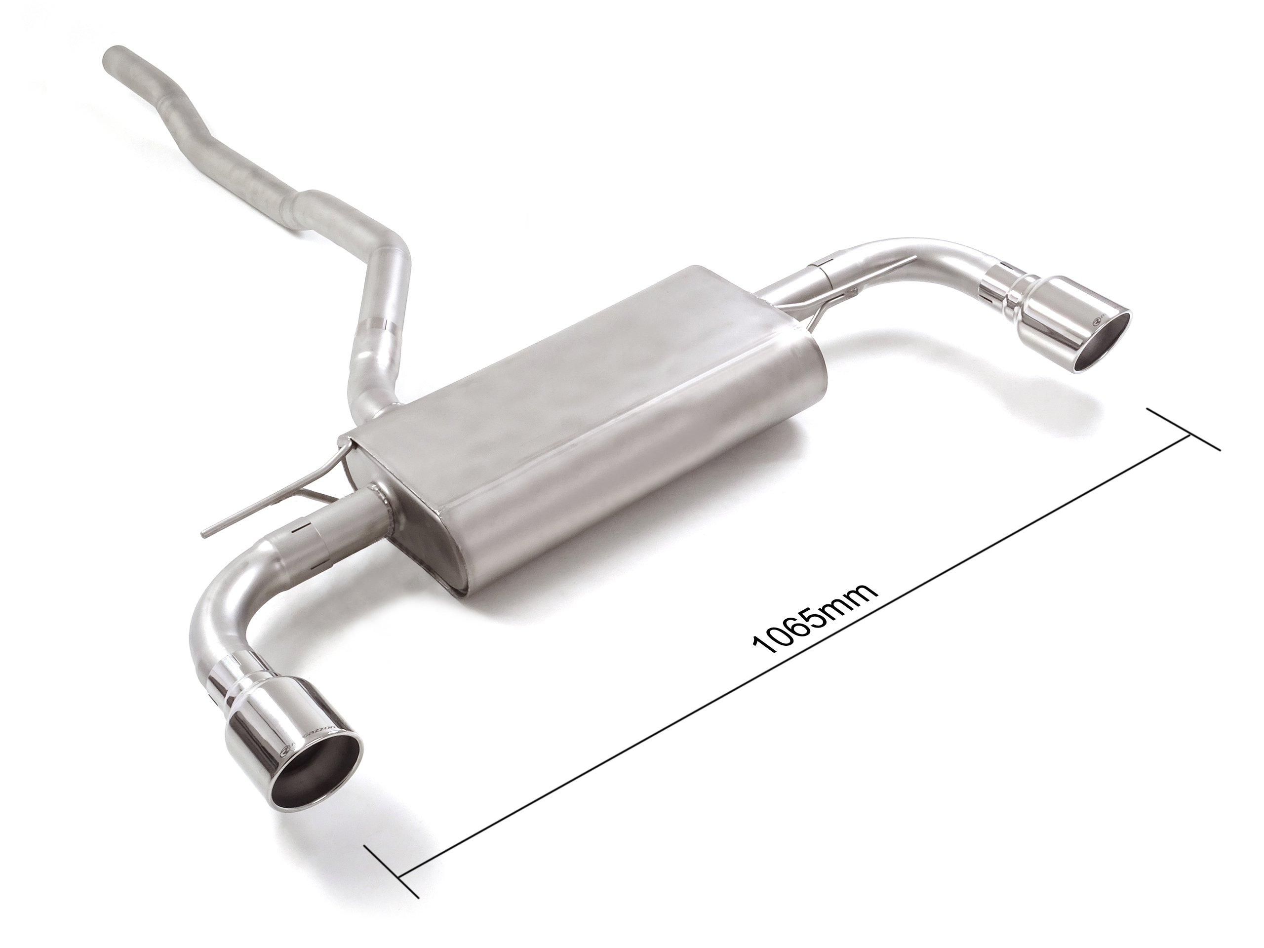 Scarico Posteriore inox sdoppiato con terminali rotondi 2 / 102 mm Sport Line – BMW F40 / F60 2017>> – Ragazzon