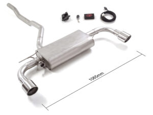 Posteriore inox sdoppiato con terminali rotondi 2 / 102 mm Sport Line – BMW F40 2019>> – Ragazzon