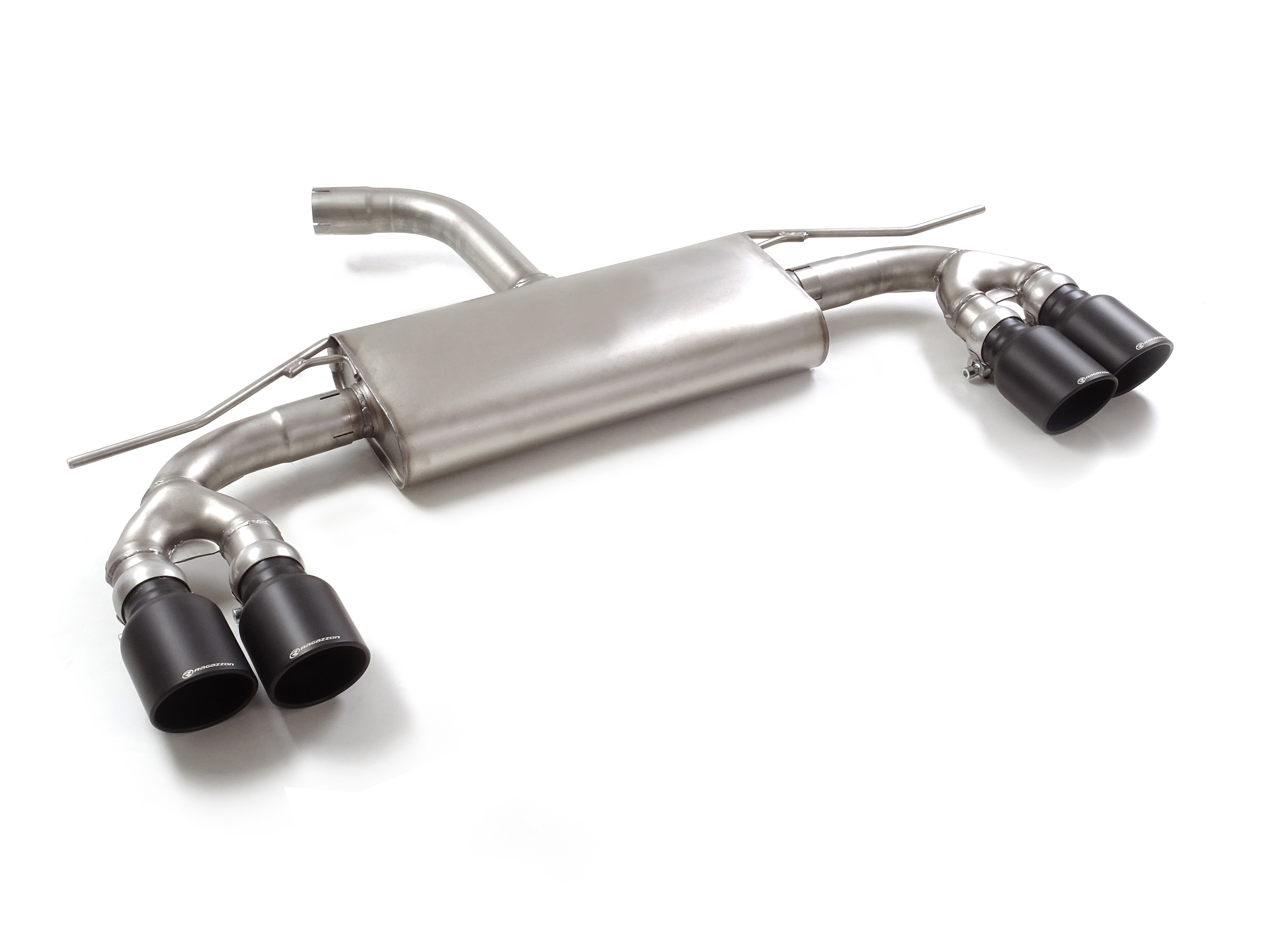 Posteriore inox sdoppiato con terminali rotondi 4 / 102 mm Sport Line Black – Cupra Formentor (KM) 2020>> 2020>> – Ragazzon