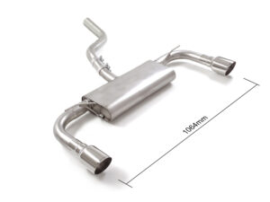 Posteriore inox sdoppiato con terminali rotondi 2 / 102 mm Sport Line – Ford Focus Mk4 (typ DEH) 2018>>2026 2018>> – Ragazzon
