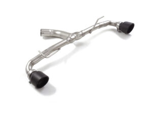 Tubo posteriore Gr. N inox sdoppiato con terminali rotondi 2 / 114 mm Sport Line Black – Toyota Yaris GR 2020>> 2020>> – Ragazzon