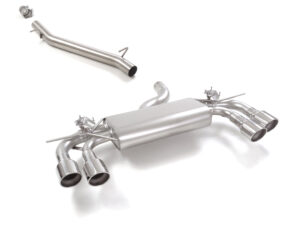 Tubo centrale inox + Posteriore inox sdoppiato con terminali rotondi 4 / 102 mm Sport Line – Audi S3 (typ 8Y) 2020>> 2020>> – Ragazzon
