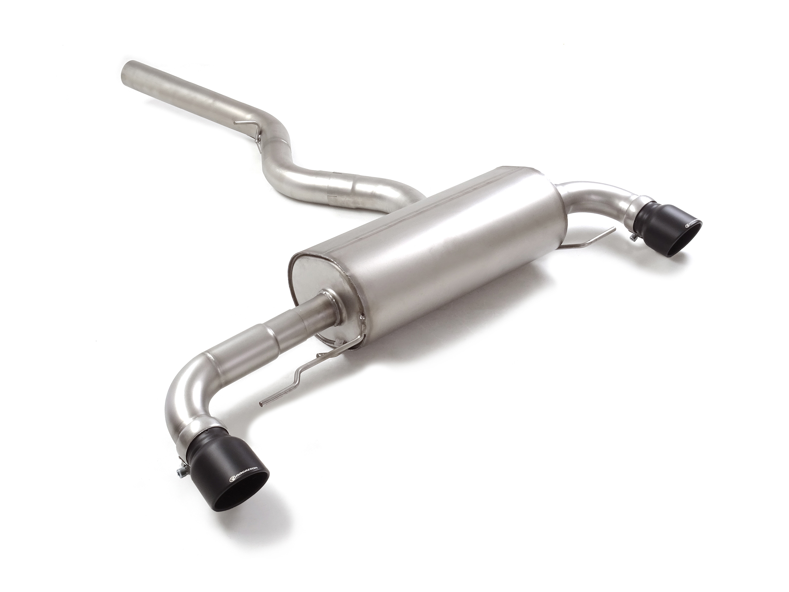 Posteriore inox sdoppiato con terminali rotondi 2 / 102 mm Sport Line Black – BMW G42(Coupè) 2021>> – Ragazzon