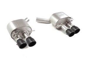 Posteriore inox sdoppiato con terminali rotondi 4 / 102 mm Sport Line sfalsati Black – Audi S5 (typ FU) 2024>> 2024>> – Ragazzon