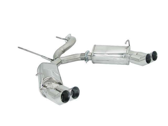Posteriore inox sdoppiato con terminali rotondi Dtm 2 / 2x70 mm - Necessita modifica paraurti originale – Alfa Romeo GTV(916) / Spider(916) 1995>>2004 1995>> – Ragazzon