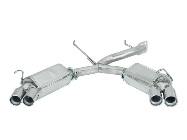 Posteriore inox sdoppiato con terminali rotondi 2 / 2x70 mm - Necessita modifica paraurti originale – Alfa Romeo GTV(916) / Spider(916) 1995>>2004 1995>> – Ragazzon
