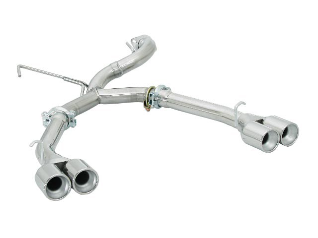 Tubo posteriore Gr. N inox sdoppiato con terminali rotondi 2 / 2x70 mm - Necessita modifica paraurti originale – Alfa Romeo GTV(916) / Spider(916) 1995>>2004 1995>> – Ragazzon