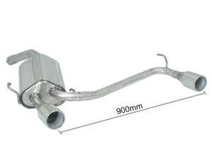 Posteriore inox sdoppiato con terminali rotondi 2 / 102 mm - Necessita modifica paraurti originale – Alfa Romeo GT(937) 2003>>2010 2003>> – Ragazzon
