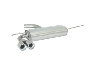 Posteriore inox con terminali rotondi 2x80 mm sfalsati – Audi A3 (typ 8P) 2003>>2013 2003>> – Ragazzon