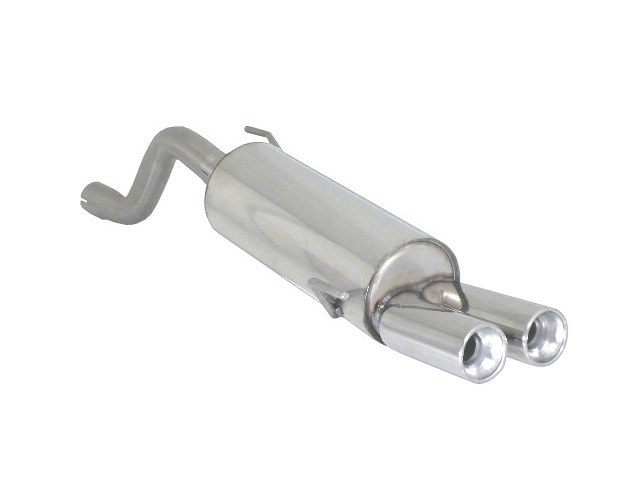 Posteriore inox con terminali rotondi 2x80 mm sfalsati – Abarth Grande Punto + Evo (typ199) 2008>>2014 2007>> – Ragazzon
