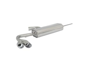 Posteriore inox con terminali rotondi 2x80 mm Sport Line sfalsati – Audi TT (typ 8J) 2006>>2014 2006>> – Ragazzon
