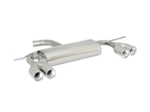 Posteriore inox sdoppiato con terminali rotondi 2 / 2x80 mm sfalsati - Necessita modifica paraurti originale – Volkswagen Golf Mk6 (typ 1K) 2008>> – Ragazzon
