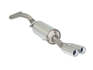 Posteriore inox con terminali rotondi 2x70 mm - Necessita modifica paraurti originale – Seat Ibiza Mk4 (6J) 2008>>2017 2008>> – Ragazzon