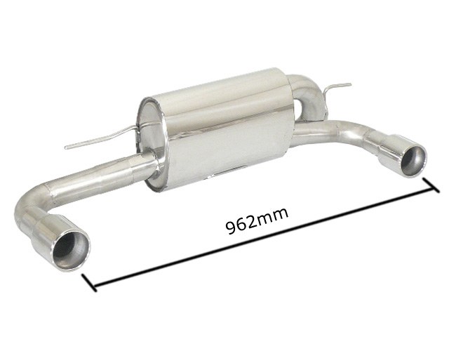 Posteriore inox sdoppiato con terminali rotondi 2 / 90 mm – BMW F20 / F21 / N13 2011>> – Ragazzon