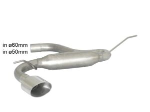 Posteriore inox con terminale ovale 135x90 mm Sport Line – Volkswagen Golf Mk7 (typ AU) 2012>> – Ragazzon