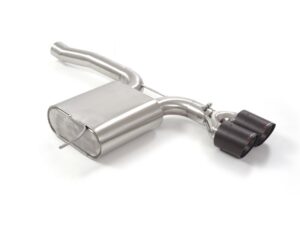 Posteriore inox con terminali rotondi 2x100 mm Carbon Shot – Mini F56 2014>> – Ragazzon