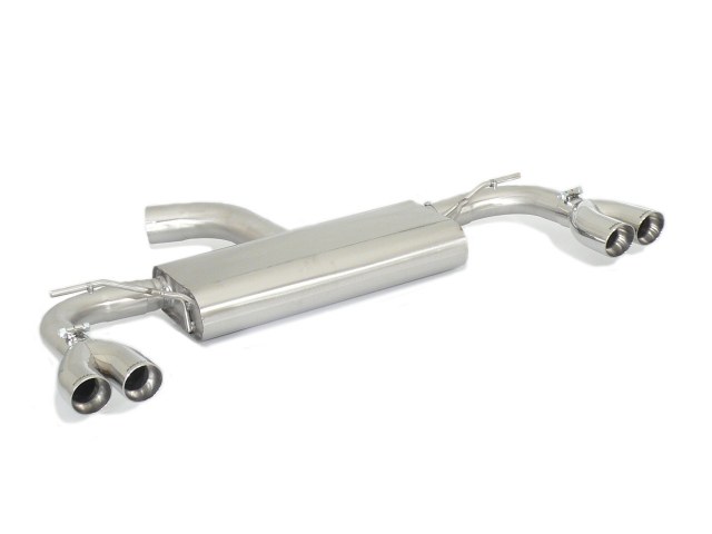 Posteriore inox sdoppiato con terminali rotondi 2 / 2x70 mm Sport Line sfalsati – Seat Leon Mk3 (5F) 2012>>2020 2012>> – Ragazzon