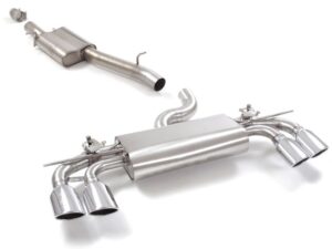 Centrale inox + Posteriore inox sdoppiato con terminali ovali 4 / 108x70 mm – Audi S3 (typ 8V) 2013>>2020 2013>> – Ragazzon