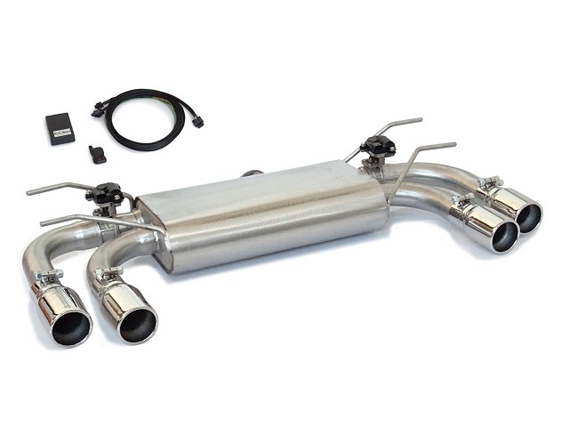 Scarico Posteriore inox sdoppiato con terminali rotondi 4 / 80 mm – Abarth 124 Spider (cambio manuale) 2016>>2020 2016>> – Ragazzon