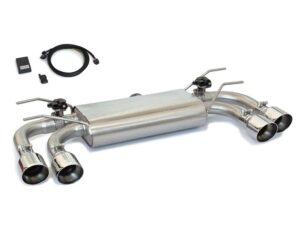 Posteriore inox sdoppiato con terminali rotondi 4 / 102 mm Sport Line – Abarth 124 Spider (cambio manuale) 2016>>2020 2016>> – Ragazzon