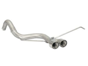 Tubo posteriore Gr. N inox con terminali centrali rotondi 2x80 mm Sport Line – Abarth 500 / 595 (typ 312) 2008>> 2008>> – Ragazzon