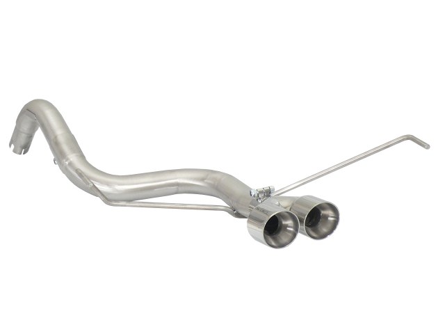 Tubo posteriore Gr. N inox con terminali centrali rotondi 2x80 mm Sport Line – Abarth 500 / 595 (typ 312) 2008>> 2008>> – Ragazzon