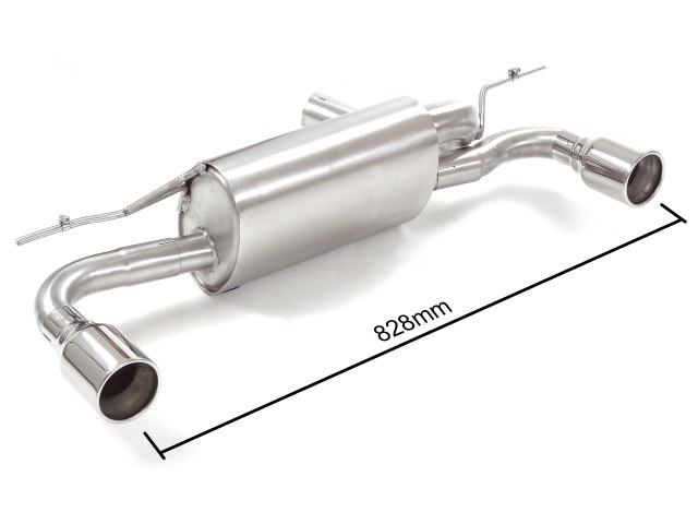 Posteriore inox sdoppiato con terminali rotondi 2 / 90 mm – BMW F20 / F21 / B38 2011>> – Ragazzon