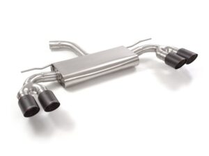 Posteriore inox sdoppiato con terminali rotondi 4 / 90 mm Carbon Shot sfalsati – Audi A3 (typ 8V/8VA) 2012>>2020 2012>> – Ragazzon