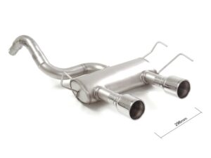 Posteriore inox con terminali rotondi centrali 2 / 102 mm – Abarth 500 / 595 (typ 312) 2008>> 2008>> – Ragazzon